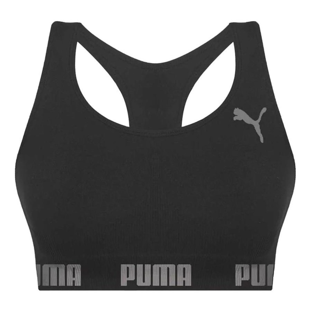 Imagem 5 do produto Kit Top Fitness Puma Nadador sem Costura - Feminino - 4 unidades