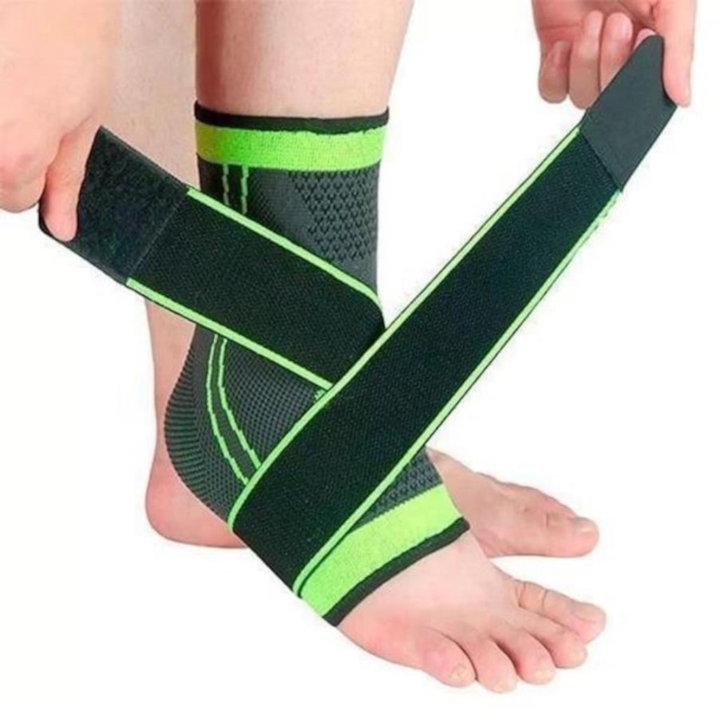 Imagem 2 do produto Tornozeleira Ajustável DK com Suporte Elástico - Adulto