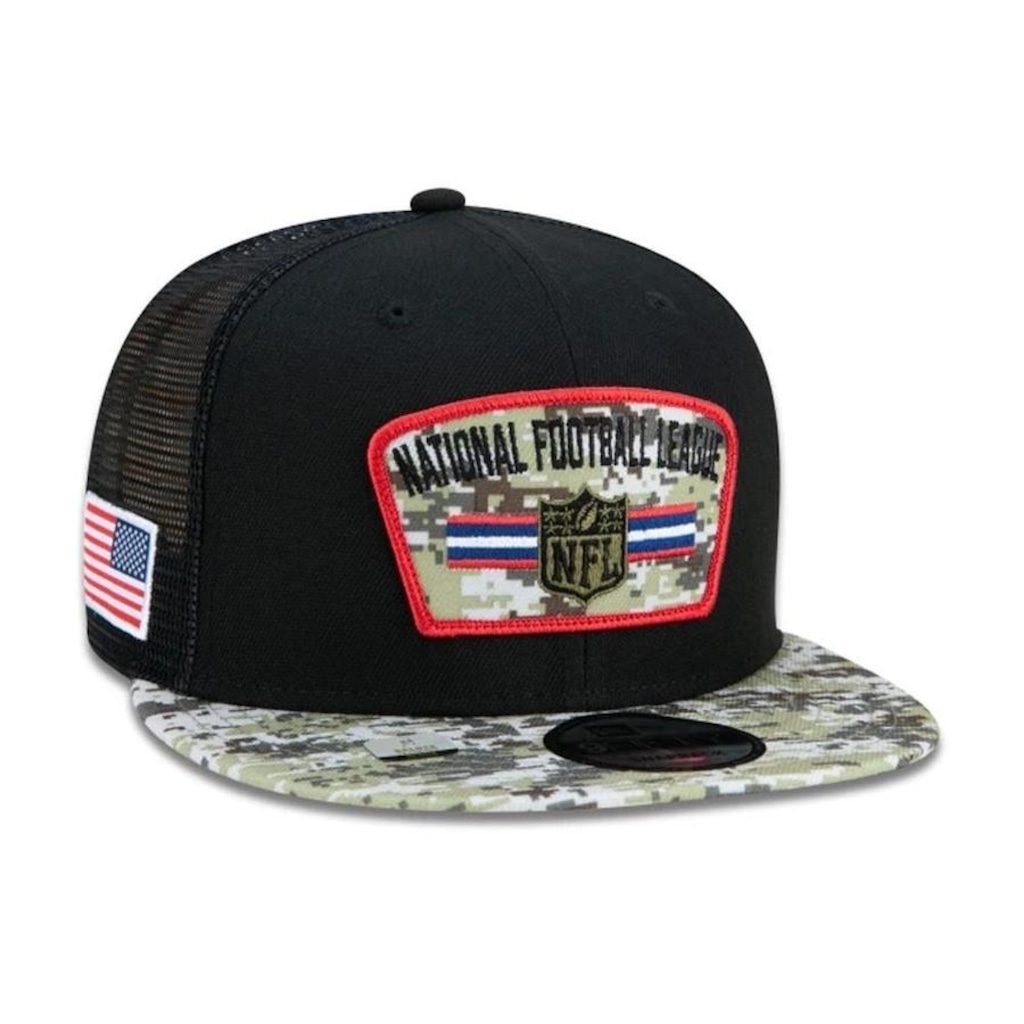 Imagem 4 do produto Boné Aba Reta New Era NFL 950 Salute To Service Trucker - Snapback - Adulto