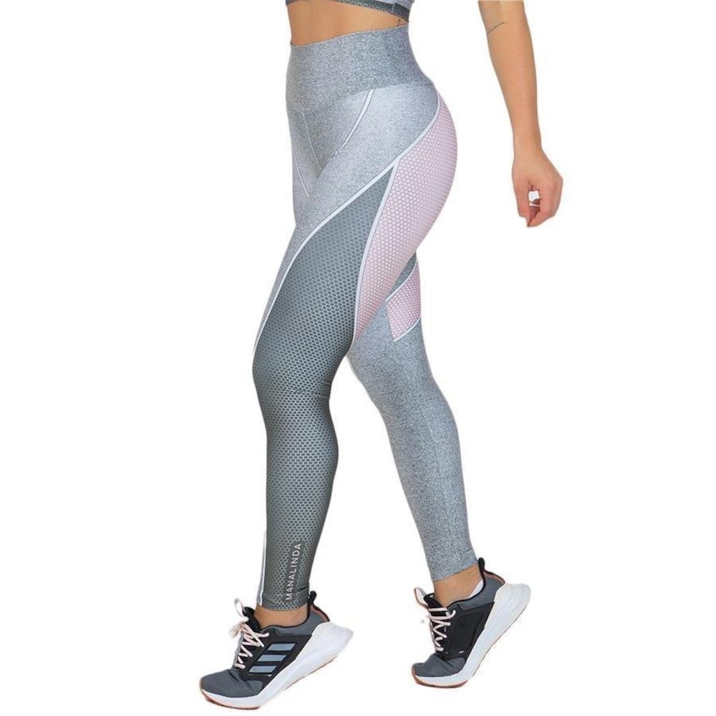 Imagem 3 do produto Calça Legging Manalinda Space Silver - Feminina