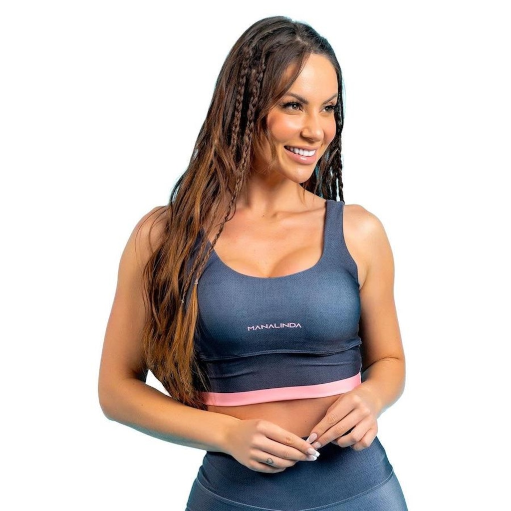 Imagem 2 do produto Top Fitness com Bojo Manalinda Degradê - Feminino