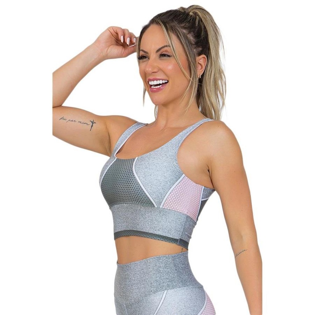 Imagem 3 do produto Top Fitness Manalinda Space Silver - Feminino