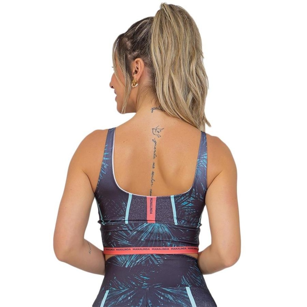 Imagem 2 do produto Top Fitness Manalinda Black & Blue - Feminino