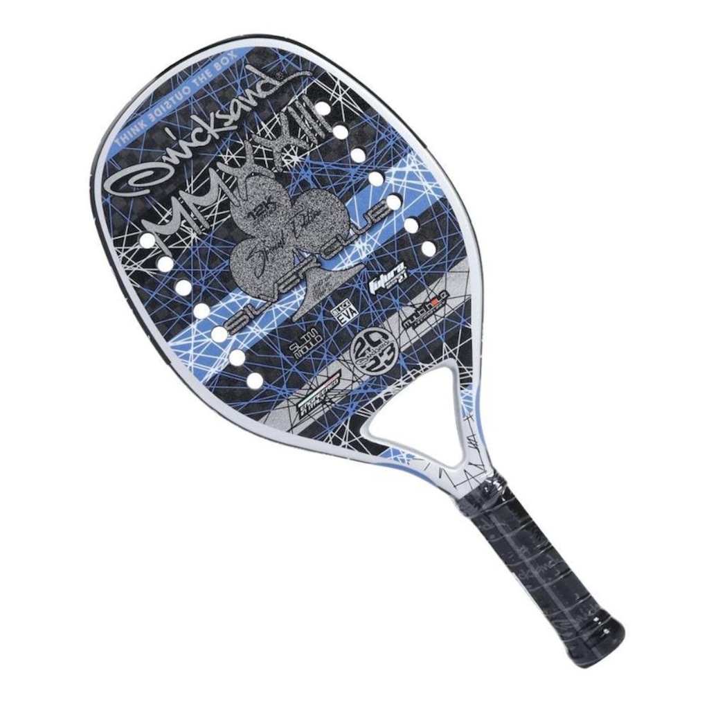 Imagem 3 do produto Kit Raquete de Beach Tennis Quicksand Silver Club Edição Especial 2023 + 3 Bolas + Capa - Adulto
