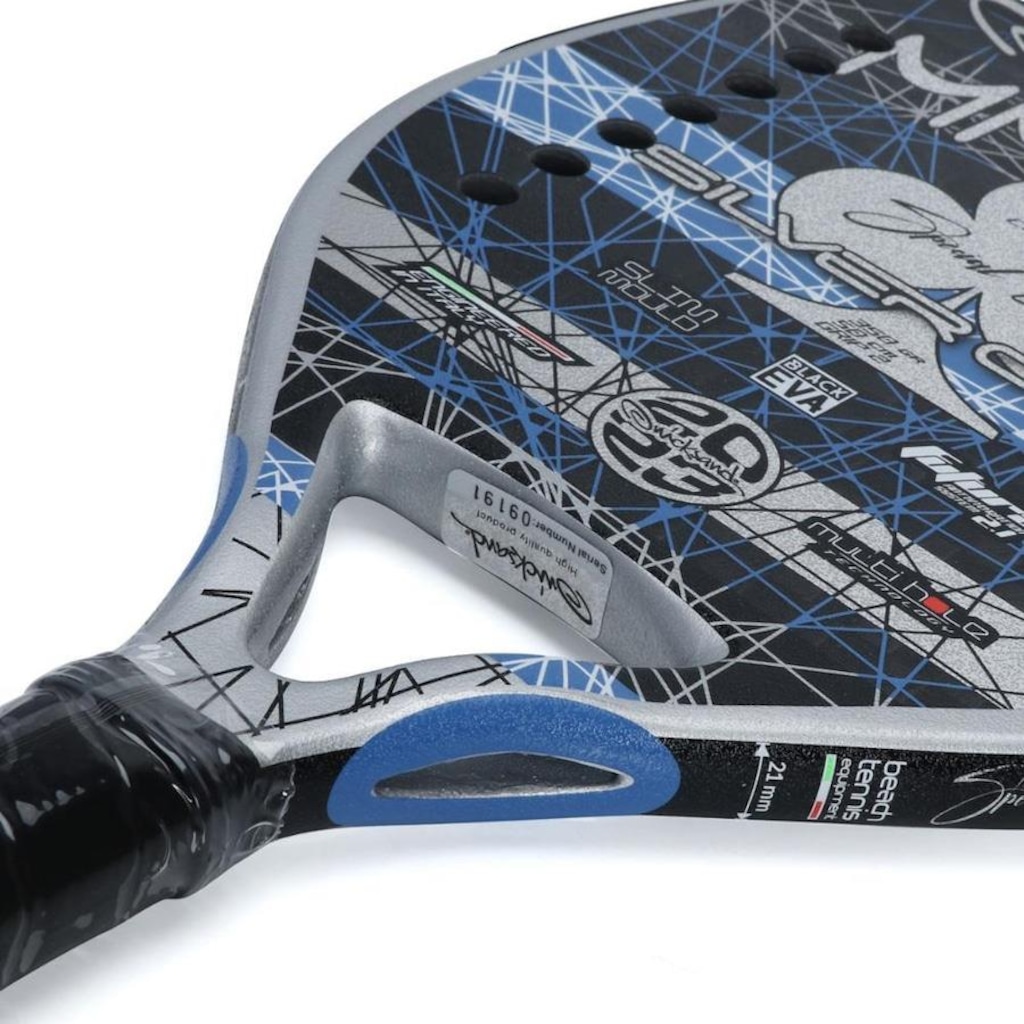 Imagem 5 do produto Kit Raquete de Beach Tennis Quicksand Silver Club Edição Especial 2023 + 3 Bolas + Capa - Adulto