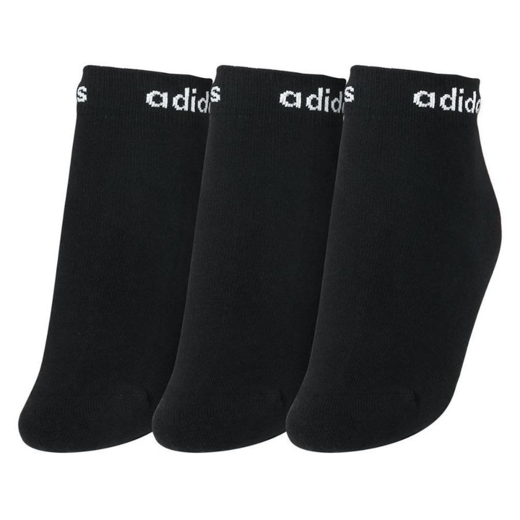 Imagem 3 do produto Kit de Meias Cano Baixo adidas Lin Ankle com 3 Pares - Adulto