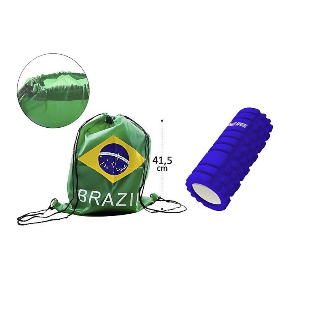 Imagem 2 do produto Rolo de Liberação Microfascial Gold Sports Pro II Yoga + Mochila do Brasil