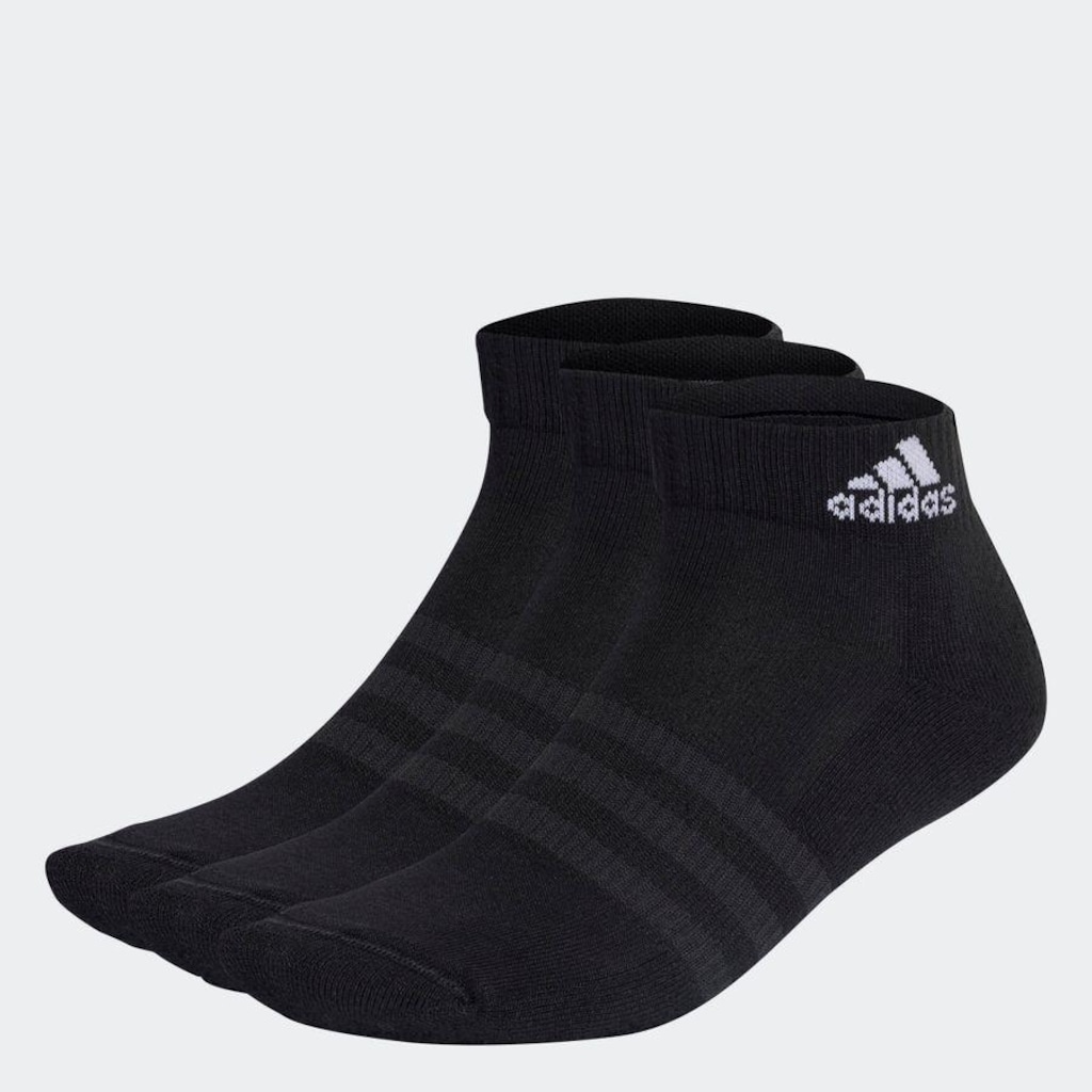 Imagem 2 do produto Kit de Meias Cano Baixo adidas Cushioned Sportswear Ankle com 3 Pares - Adulto