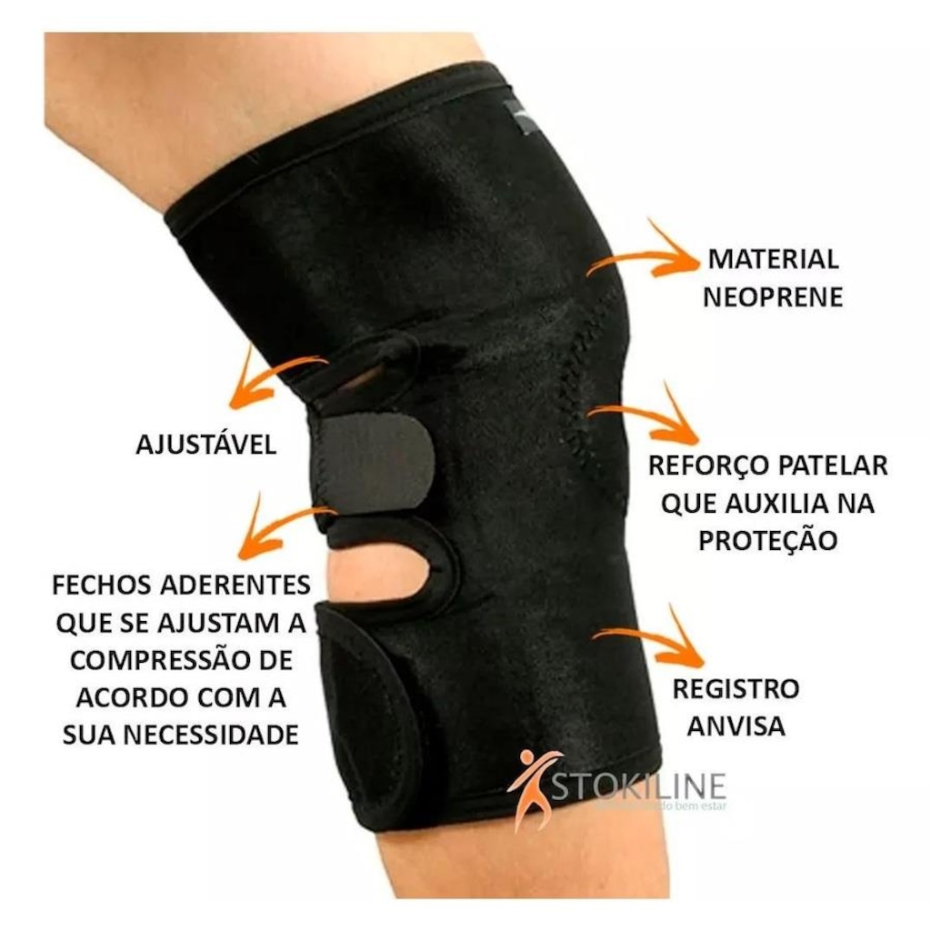 Imagem 4 do produto Joelheira Hidrolight com Reforço Patelar Ajustável OR39