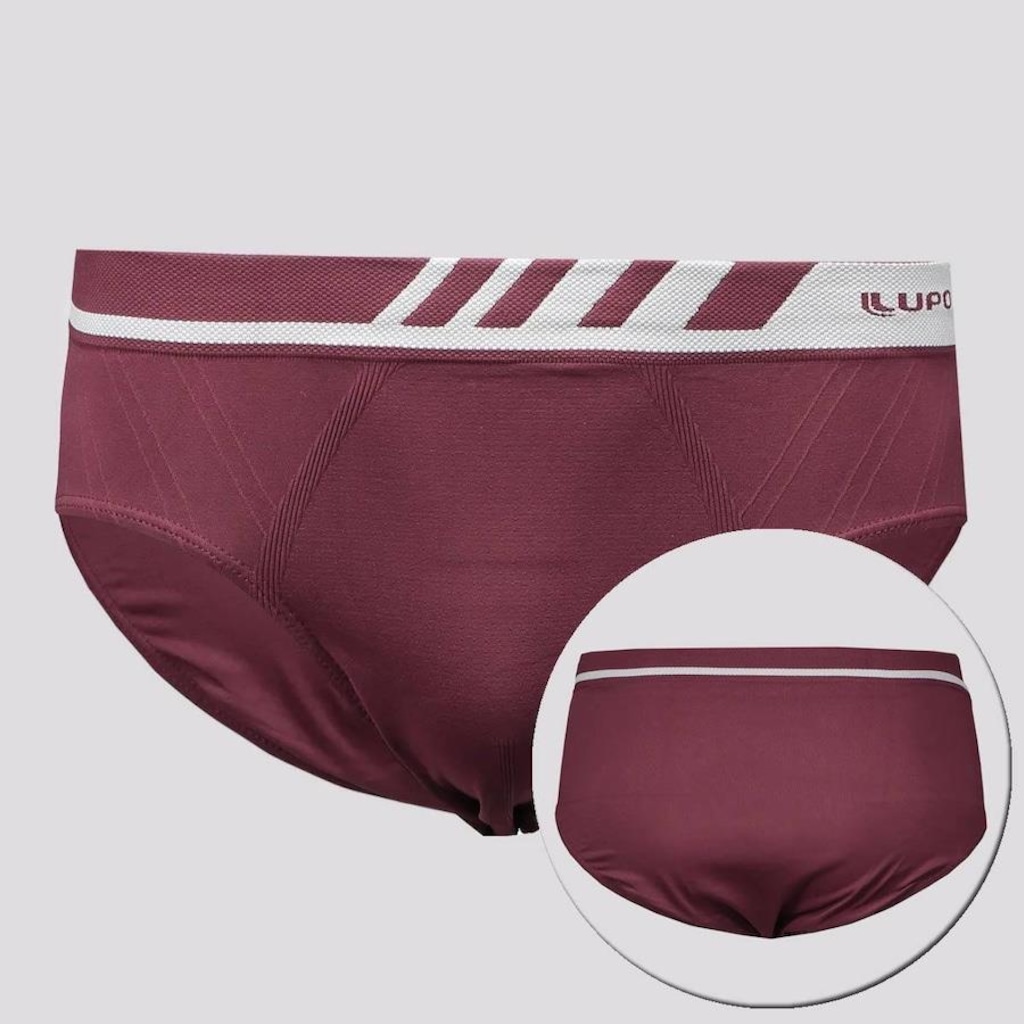 Imagem 3 do produto Cueca Slip Lupo Microfibra - Adulto - 4 unidades