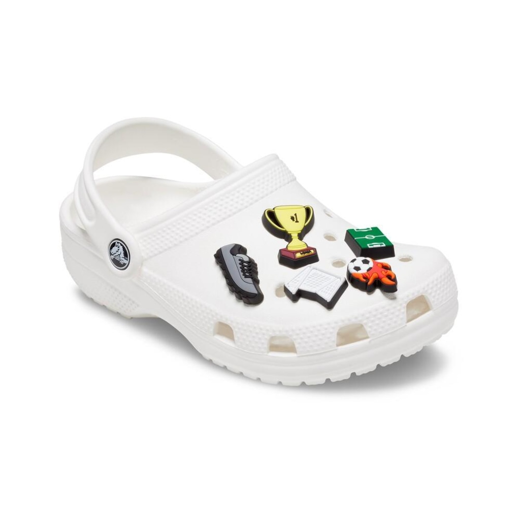 Imagem 2 do produto Kit de Acessórios para Sandália Crocs Jibbitz Celebração Futebol - 5 Unds