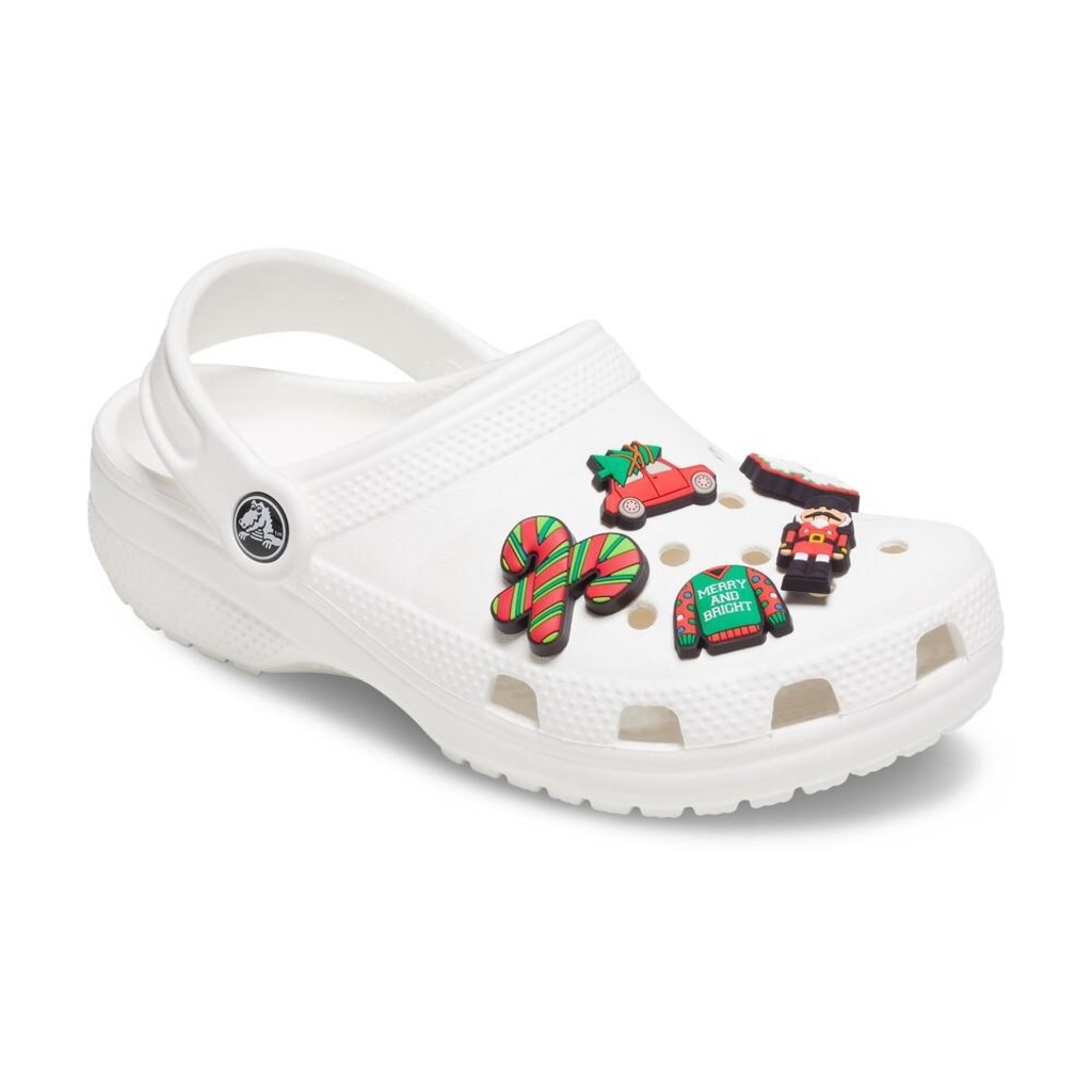 Imagem 2 do produto Kit de Acessórios para Sandália Crocs Jibbitz Ornamento - 5 Unds Vermelho E Verde