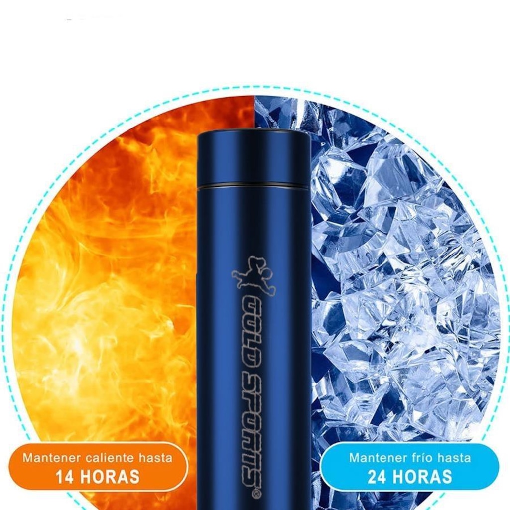 Imagem 5 do produto Garrafa Térmica Gold Sports SmartII com Termômetro Digital Infusor de Chá