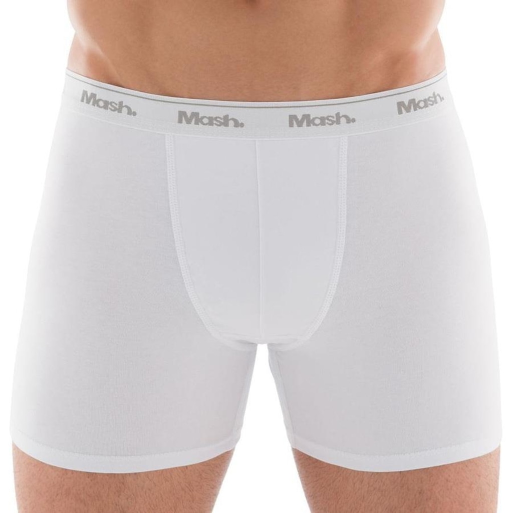 Imagem 2 do produto Cueca Boxer Longa Mash Masculina Cotton Algodão Elástico