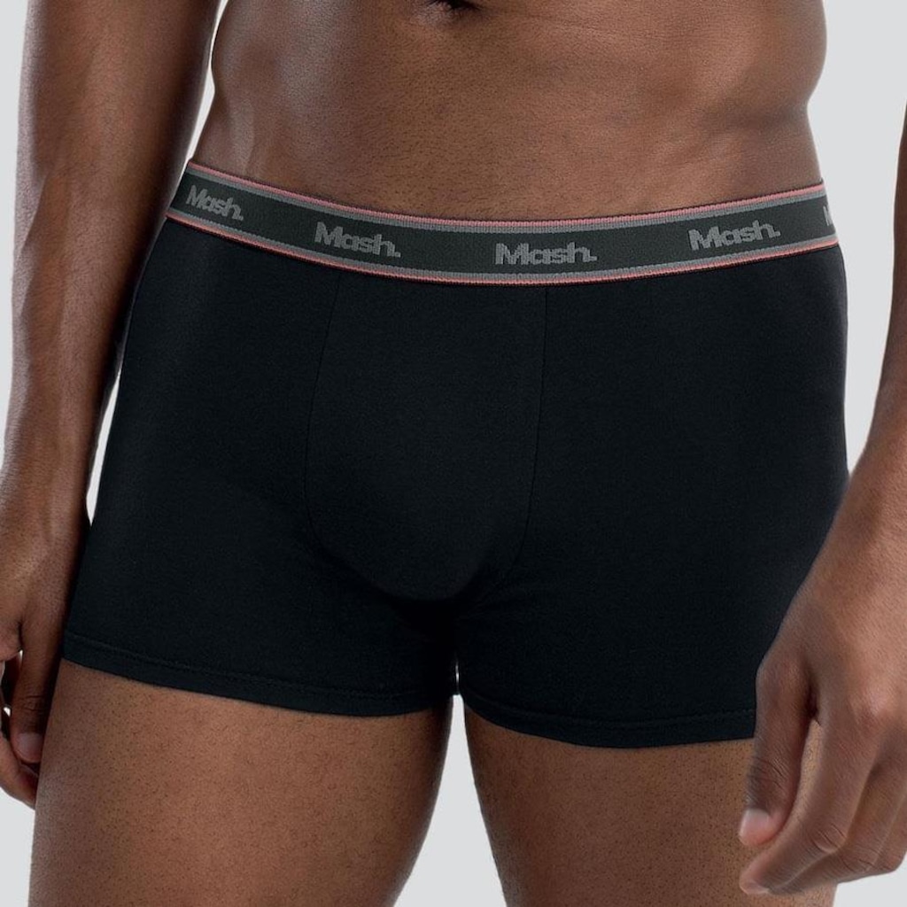 Imagem 4 do produto Kit de Cuecas Boxer Mash Algodão Elástico - 3 Unidades - Masculina