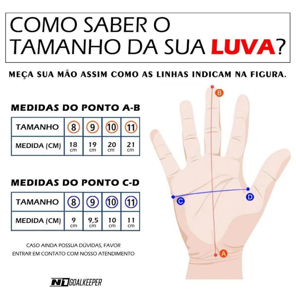 Imagem 3 do produto Luva de Goleiro Campo e Society N1 Horus Profissional - Adulto