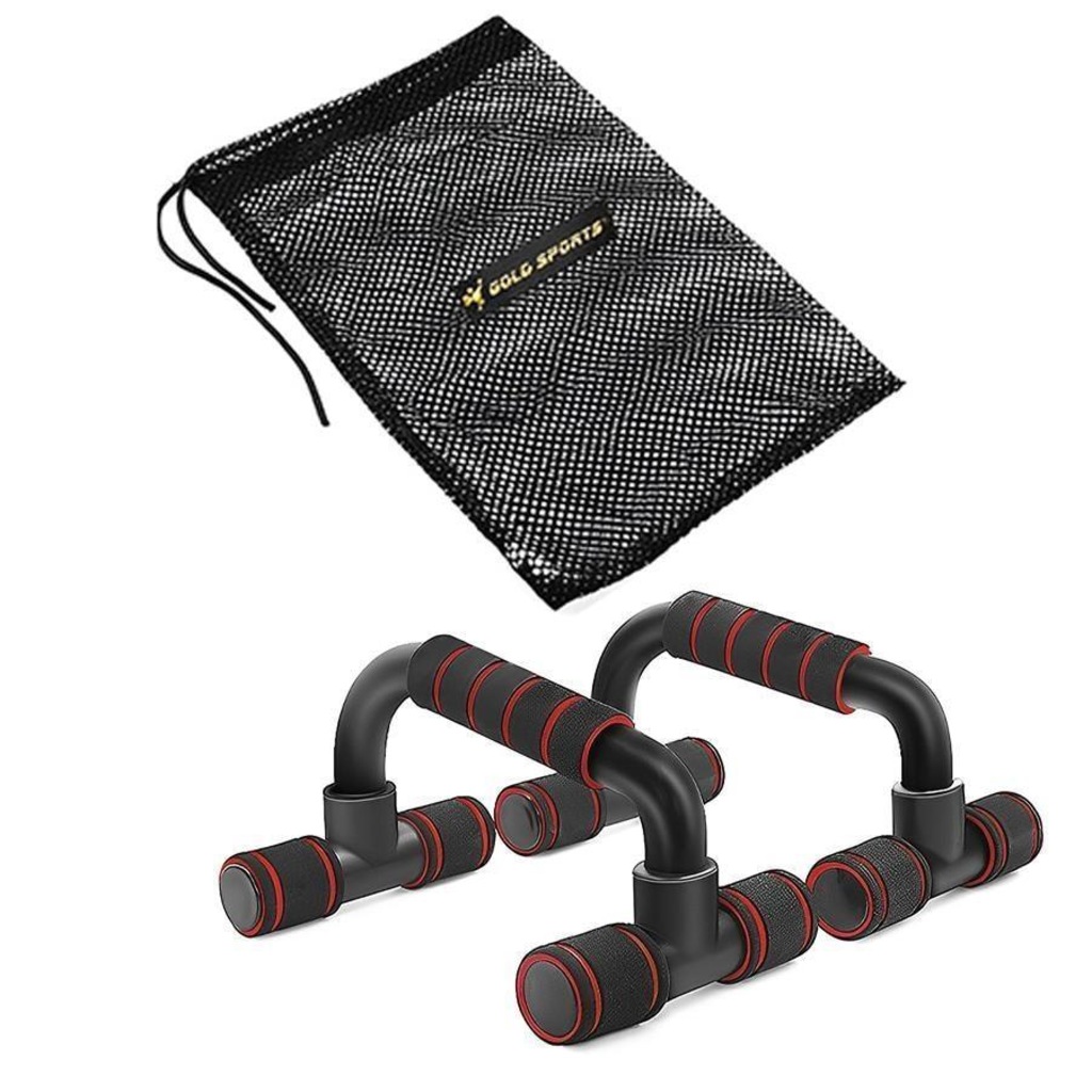 Imagem 3 do produto Apoio para Flexão Gold Sports Pro Ii - Par + Mesh Bag