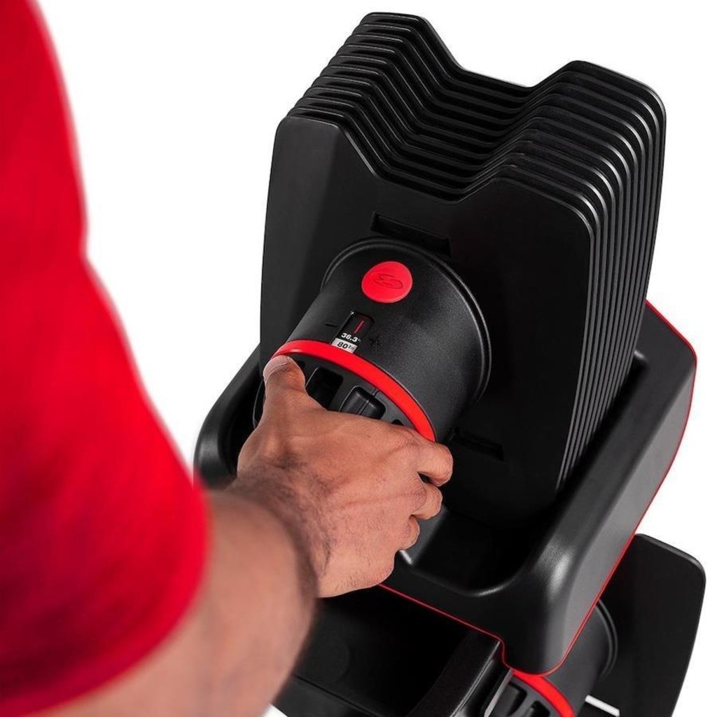 Imagem 4 do produto Barra com peso Bowflex Regulável BowFlex 2080 com Barra Reta e W - 9kg à 36kg
