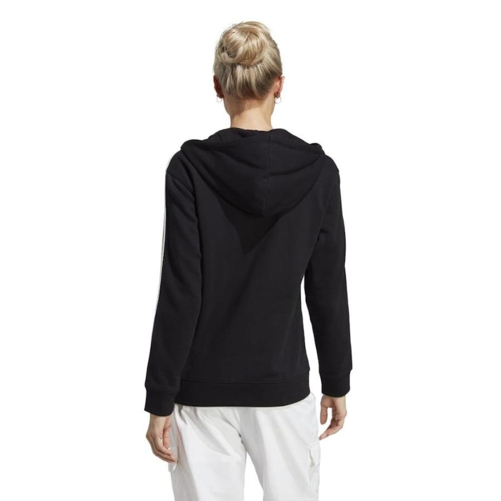 Imagem 3 do produto Jaqueta com Capuz adidas Essentials 3-Stripes - Feminina