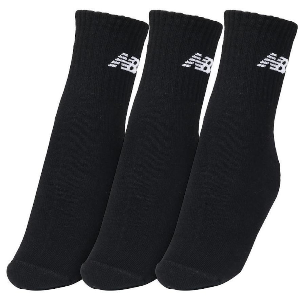 Imagem 3 do produto Kit Meias New Balance Lifestyle Basic com 3 Pares - 39 a 42 - Adulto