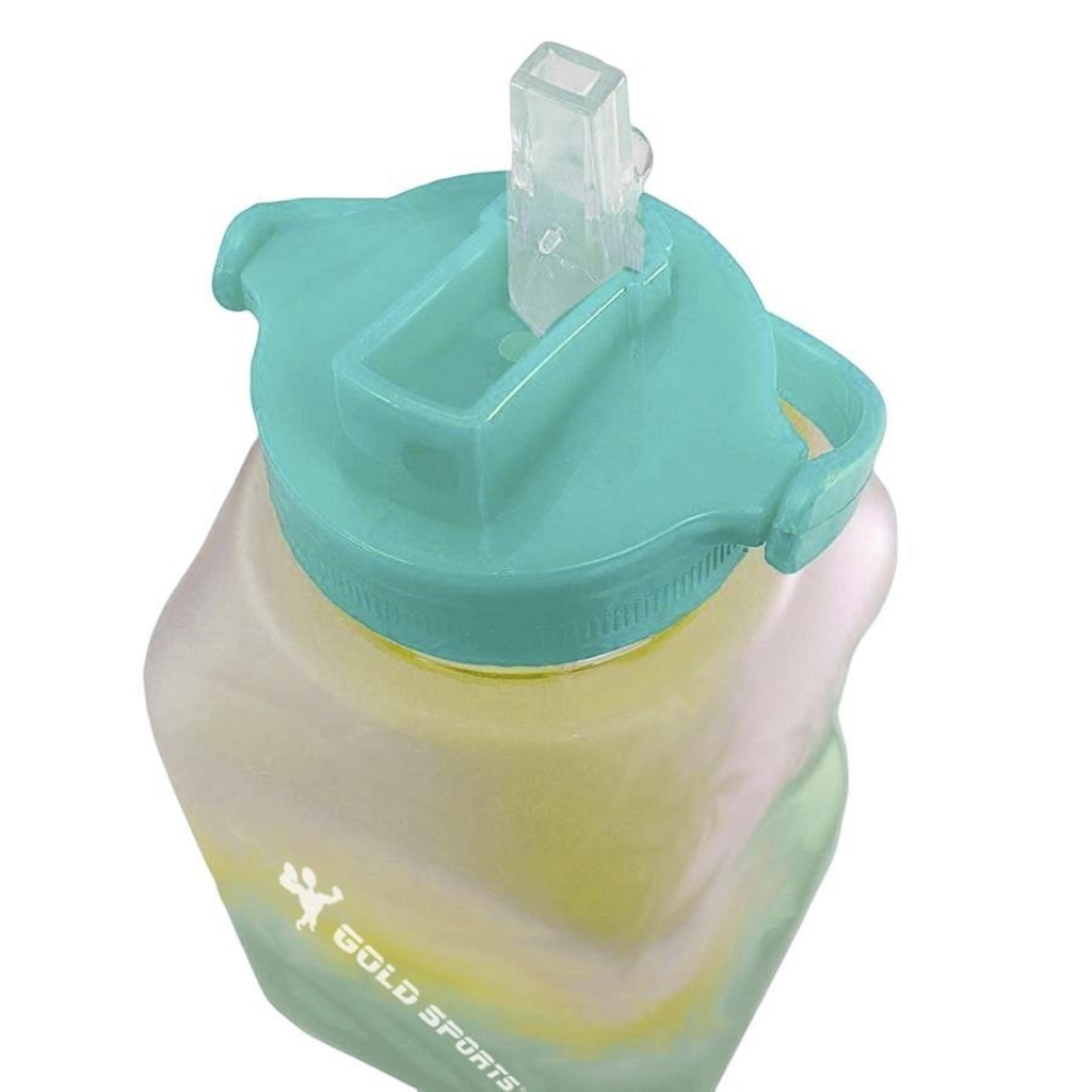 Imagem 3 do produto Garrafa Squeeze Gold Sports Cubo Emborrachada - 1Litro