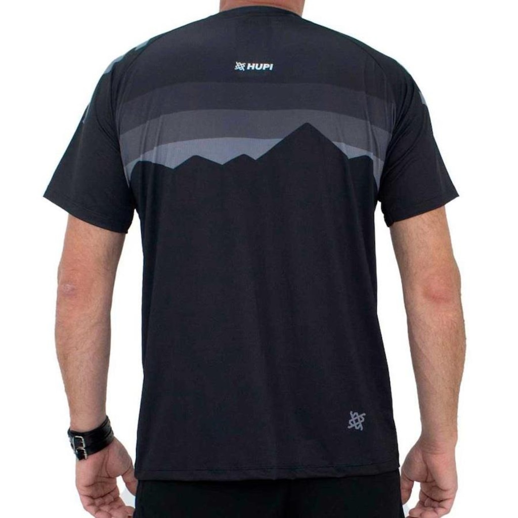 Imagem 2 do produto Camisa de Ciclismo HUPI New Shadow All Black - Unissex