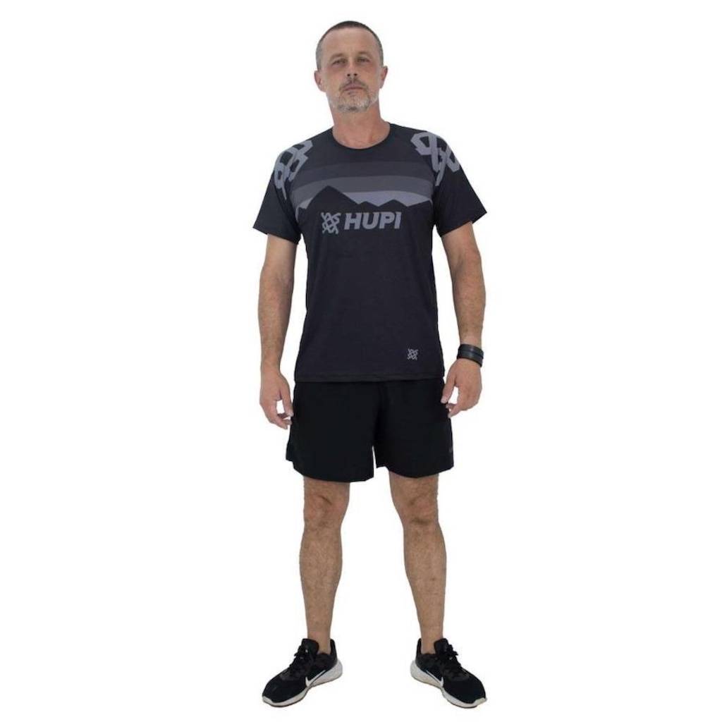 Imagem 3 do produto Camisa de Ciclismo HUPI New Shadow All Black - Unissex