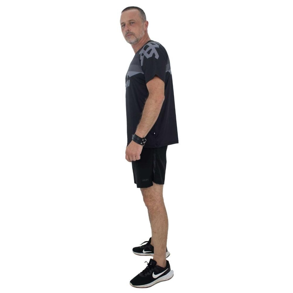 Imagem 5 do produto Camisa de Ciclismo HUPI New Shadow All Black - Unissex