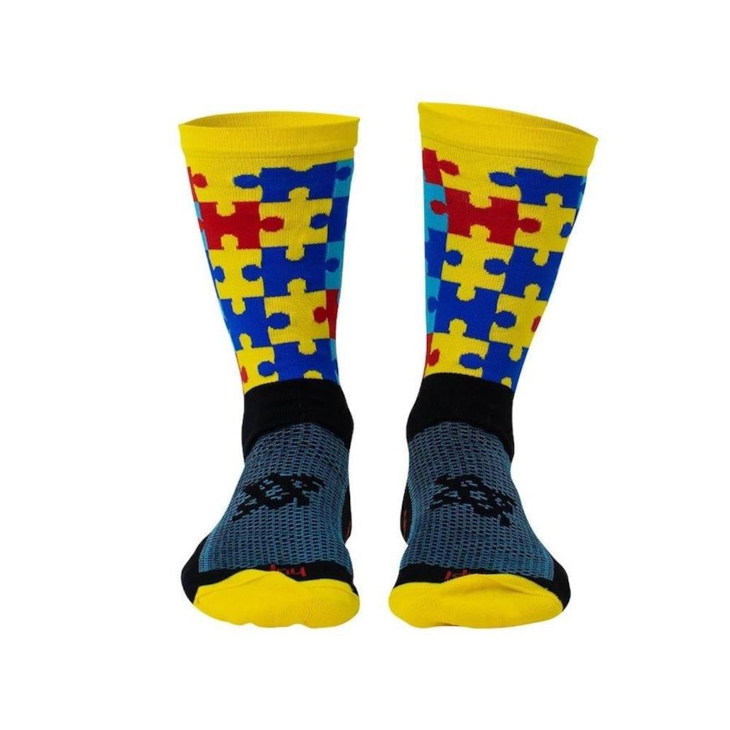 Imagem 2 do produto Meia Cano Médio HUPI Tea Autismo 34 ao 38 - Unissex