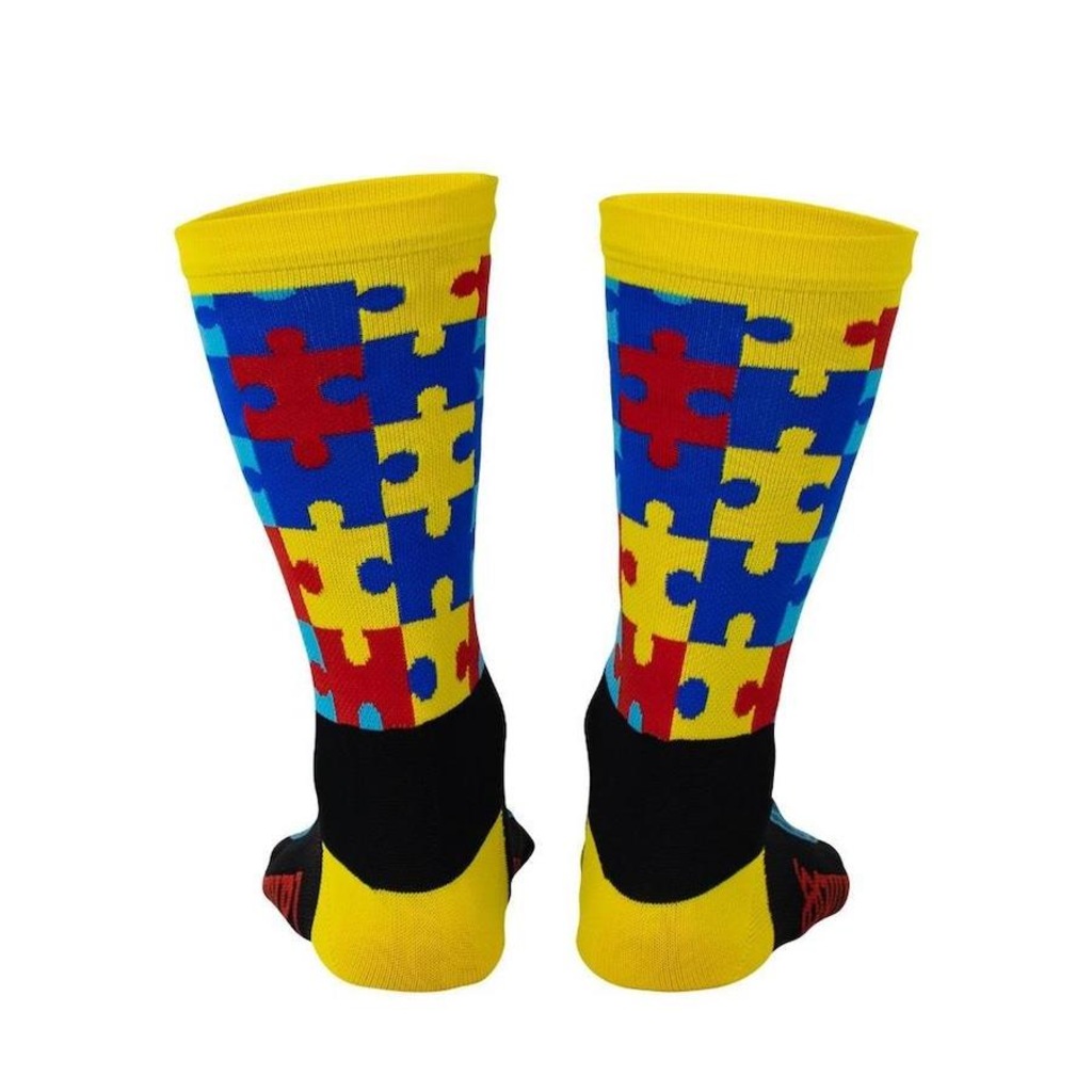 Imagem 4 do produto Meia Cano Médio HUPI Tea Autismo 34 ao 38 - Unissex