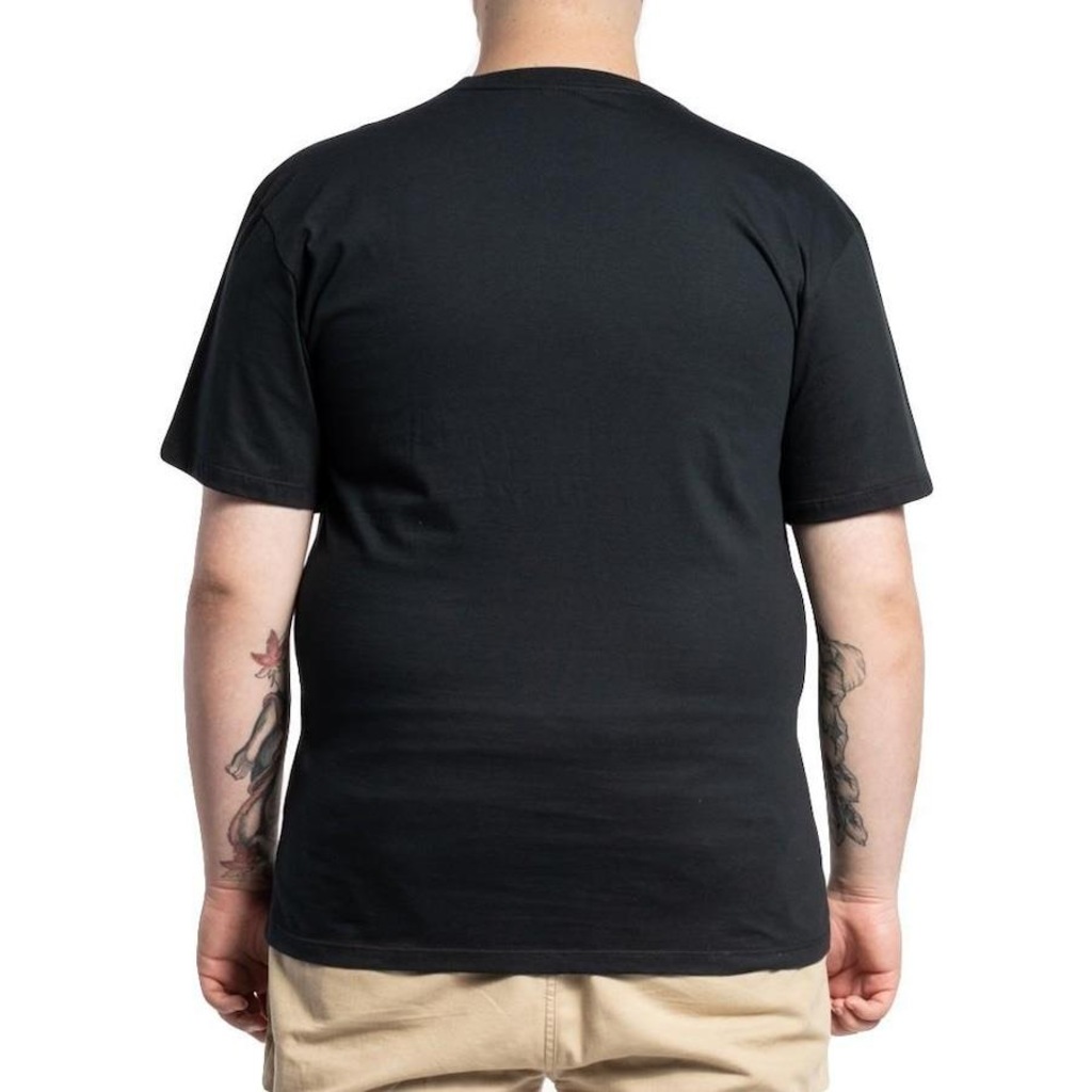 Imagem 2 do produto Camiseta RVCA Hawaiian Hex Plus Size - Masculina Preto