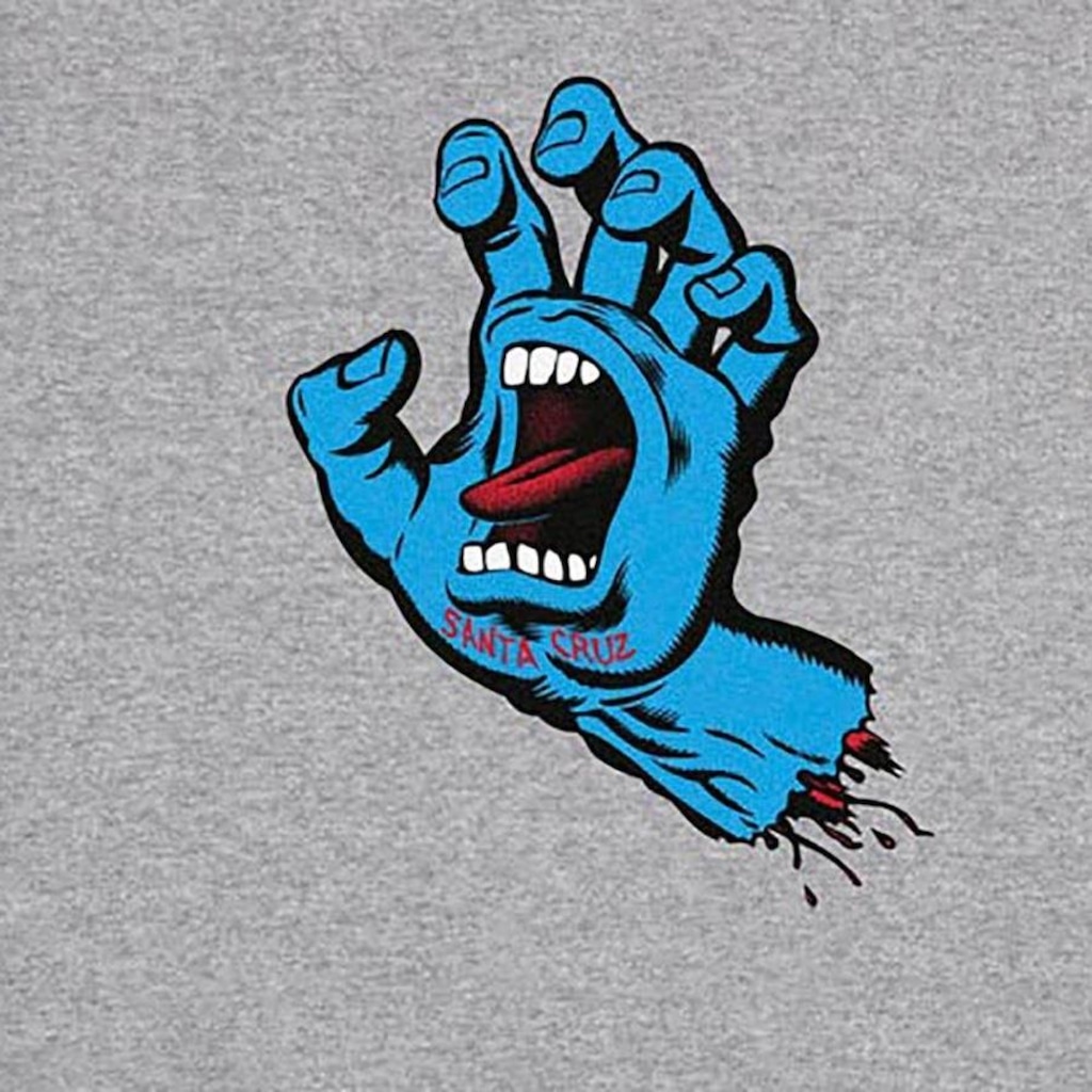 Imagem 2 do produto Blusão de Moletom sem Capuz Santa Cruz Screaming Hand Front - Masculino