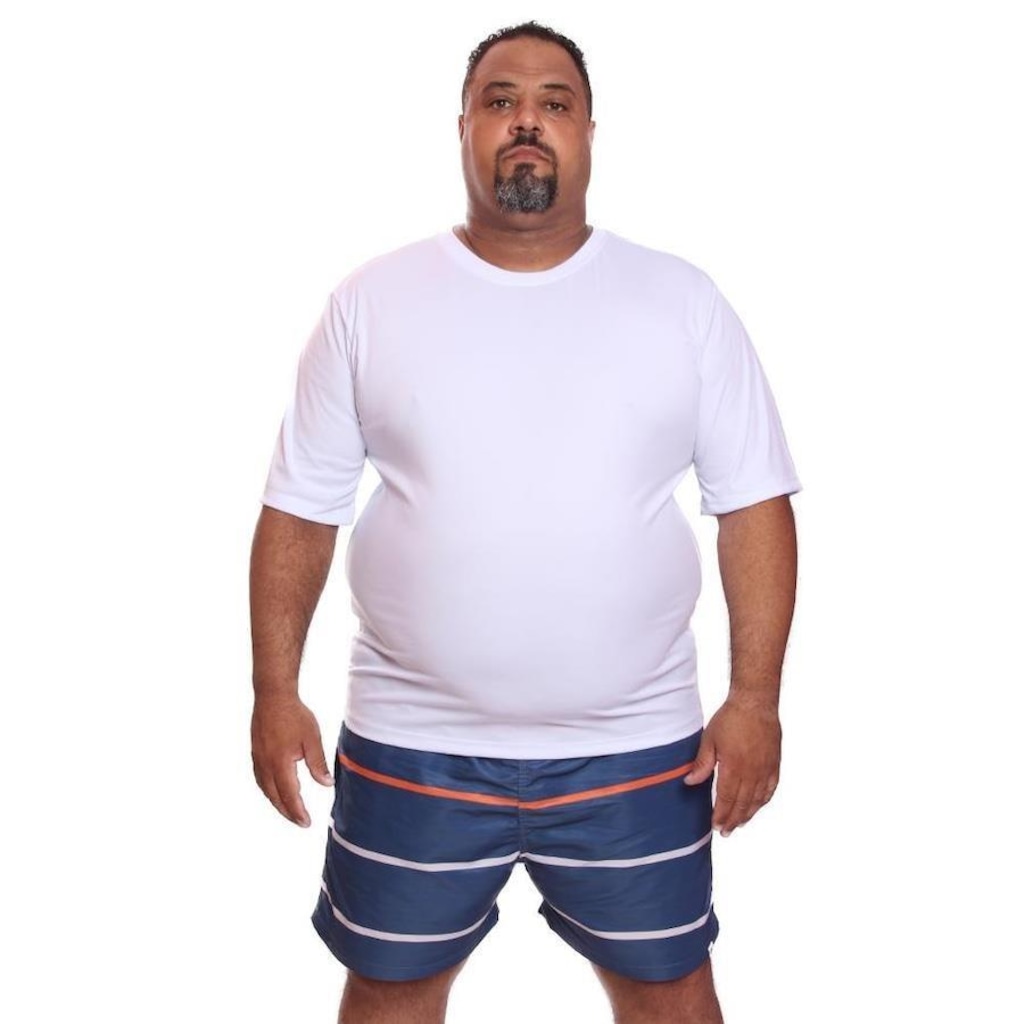 Imagem 5 do produto Kit de Camisas Térmica Dellas Fit Dry Fit Plus Size com Proteção Solar Uv - 3 Unidades - Masculina