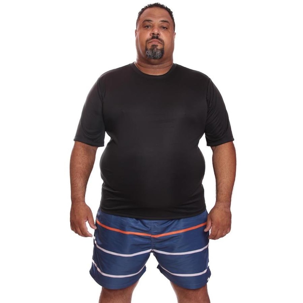 Imagem 2 do produto Kit de Camisas Térmica Dellas Fit Dry Fit Plus Size com Proteção Solar Uv - 3 Unidades - Masculina