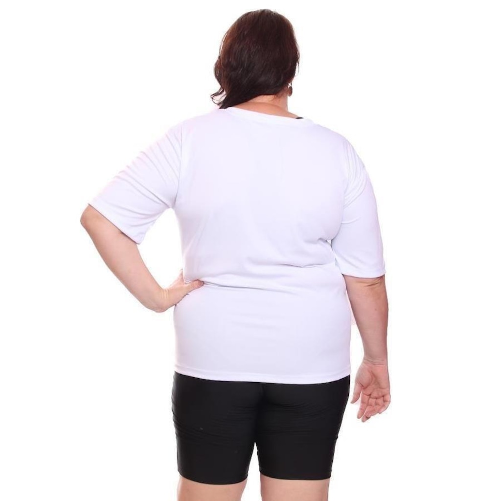 Imagem 2 do produto Camisa Térmica Dellas Fit Dry Fit Plus Size com Proteção Solar Uv - Feminina