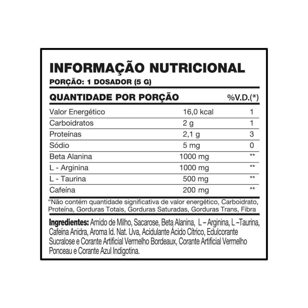 Imagem 2 do produto Gladiator Pré-Workout Pretorian - 150g