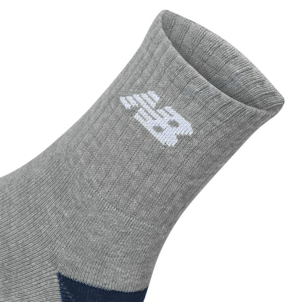 Imagem 2 do produto Kit Meias New Balance Lifestyle Kids com 3 Pares - 29 a 32 - Infantil