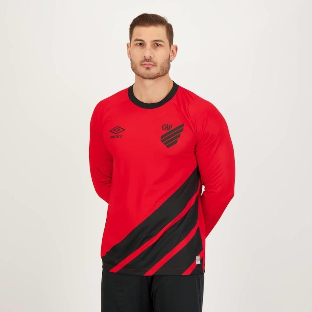Imagem 2 do produto Camisa do Athlético Paranaense Manga Longa I 2023 Umbro - Masculina