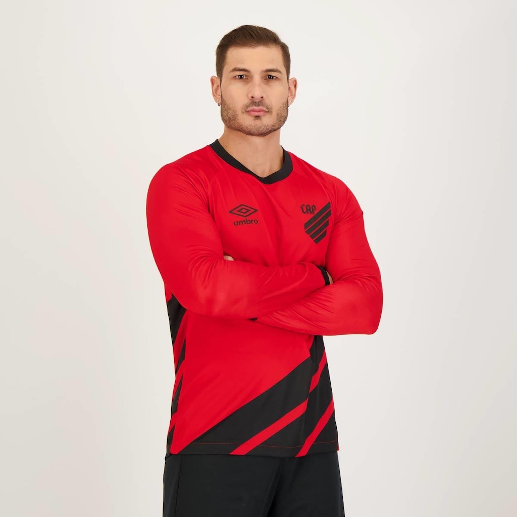 Imagem 5 do produto Camisa do Athlético Paranaense Manga Longa I 2023 Umbro - Masculina