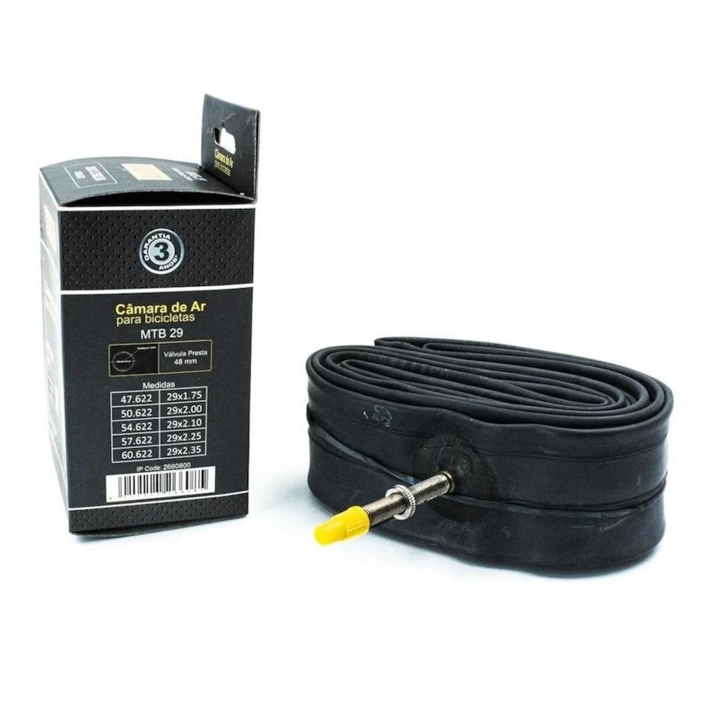 Imagem 5 do produto Kit Câmara de Ar 29 x 1.75/2.35 Pirelli MTB Bico Fino 48 mm - 3 unidades