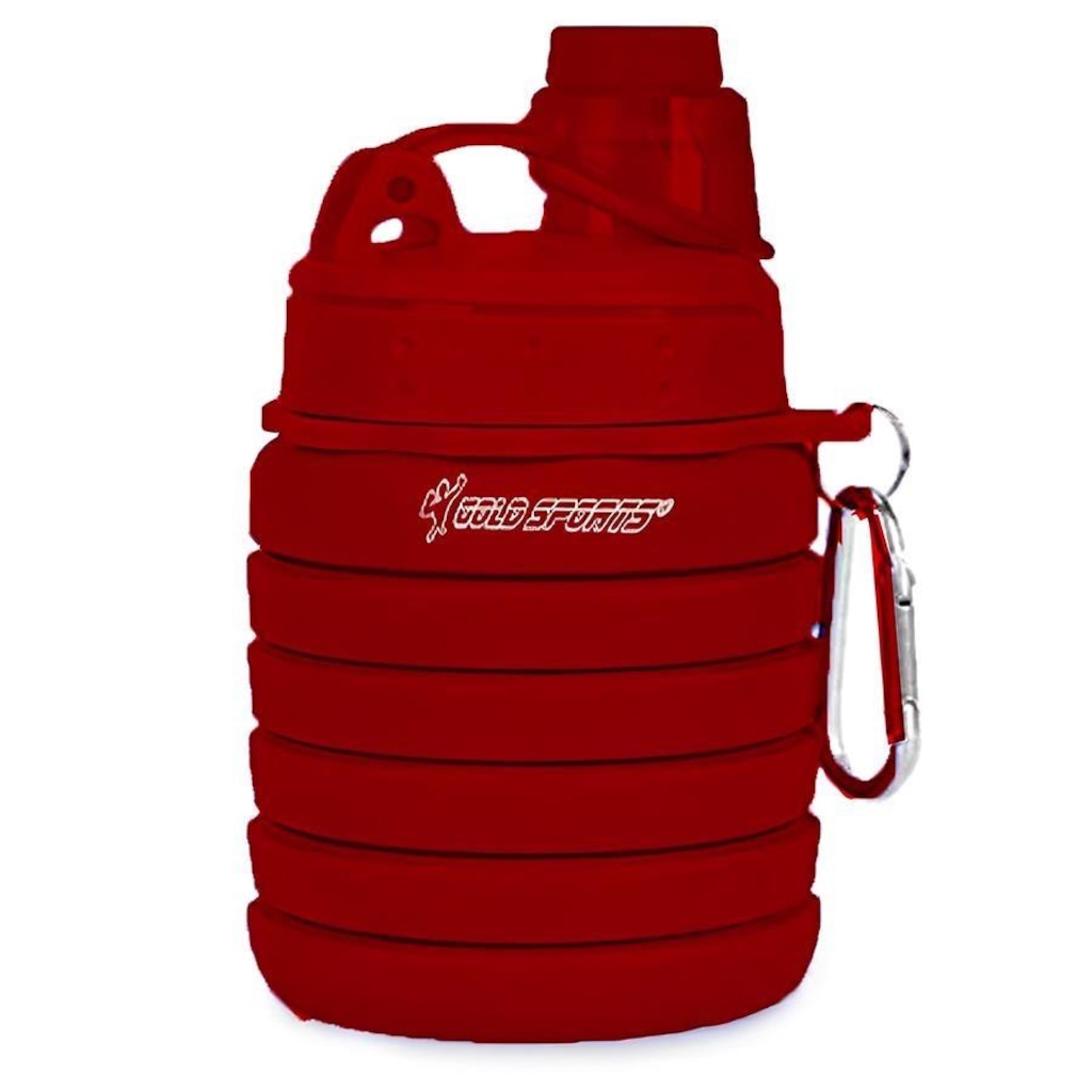 Imagem 3 do produto Garrafa Gold Sports Silicone Walk Retrátil Dobrável Portátil - 500ml
