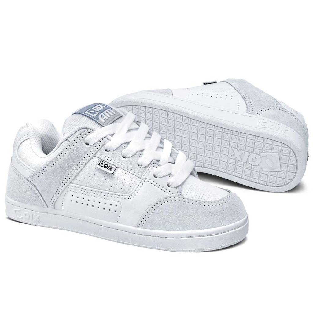 Imagem 2 do produto Tênis Qix Skate Retrô Am Preto Branco Unissex