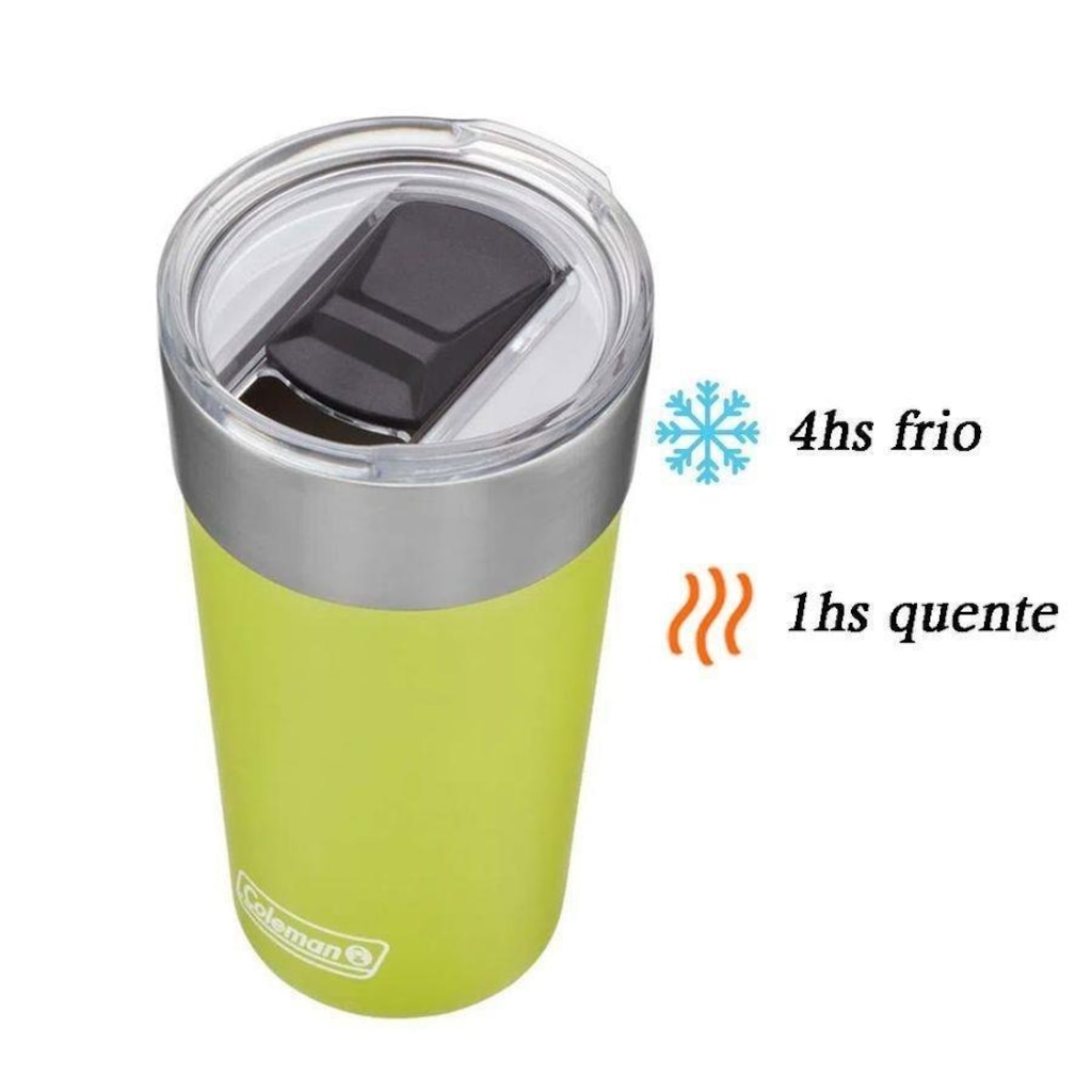 Imagem 5 do produto Copo Térmico com Tampa Coleman Light Green - 600ml
