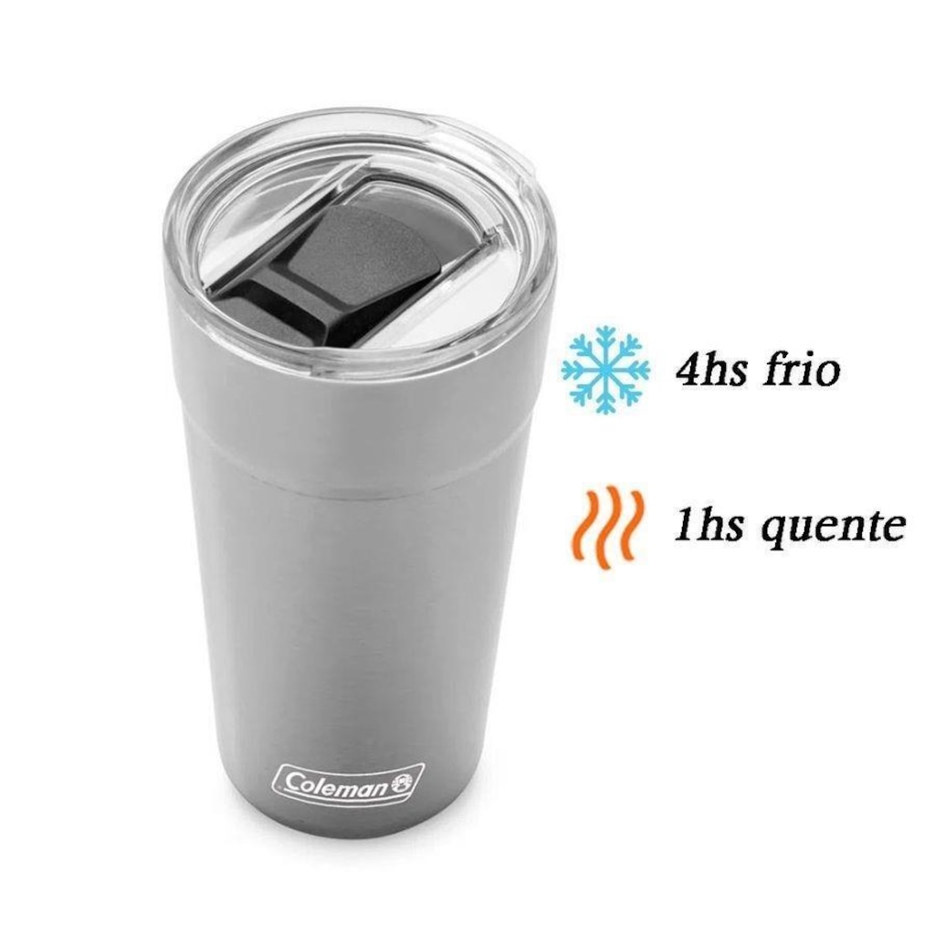 Imagem 5 do produto Copo Térmico com Tampa Coleman 600ml Inox - 600ml