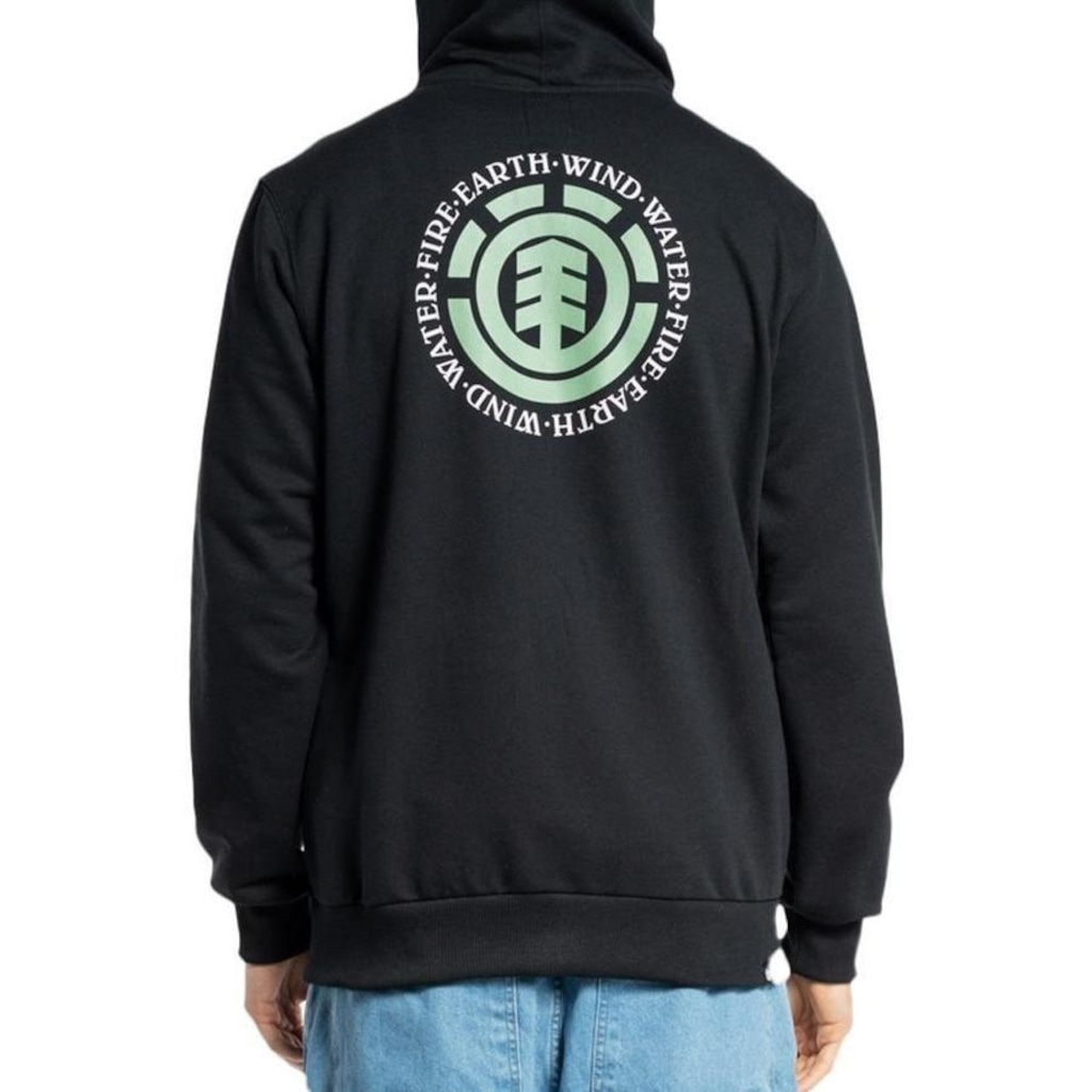 Imagem 2 do produto Blusão de Moletom com Capuz Element Aberto Seal BP WT23 - Masculino