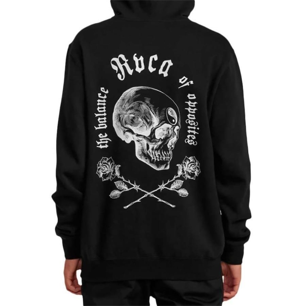 Imagem 2 do produto Blusão de Moletom com Capuz RVCA Opposite Skulls WT23 - Masculino
