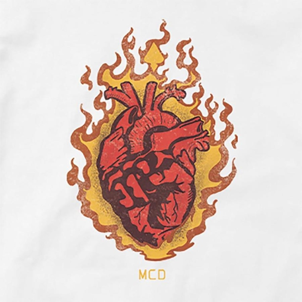 Imagem 2 do produto Camiseta Mcd Corazón En Llamas - Masculina