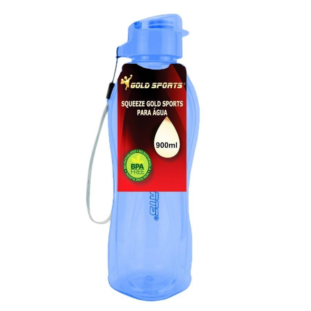 Imagem 2 do produto Garrafa Squeeze Gold Sports Resistente Translucid Special BPA Free - 600ml