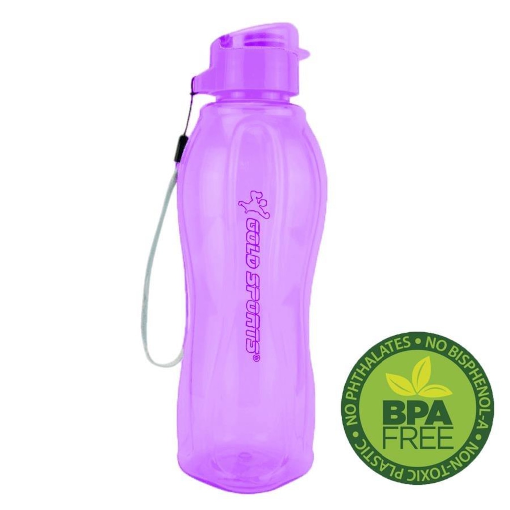 Imagem 4 do produto Garrafa Squeeze Gold Sports Resistente Translucid Special BPA Free - 600ml