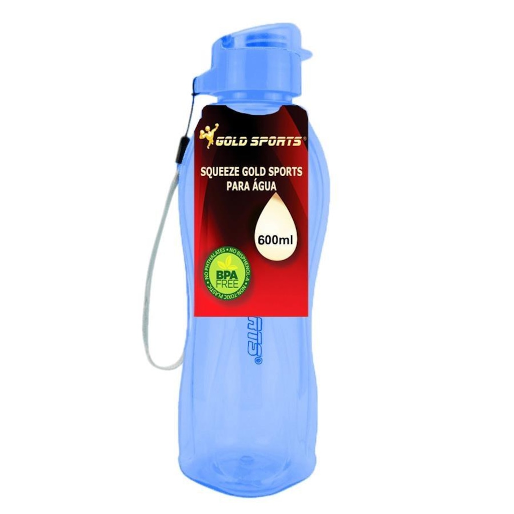 Imagem 2 do produto Garrafa Squeeze Gold Sports Resistente Translucid Special BPA Free - 600ml